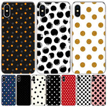 Polka dots arte telefone para apple iphone 13 pro max 11 12 mini caso x xs xr 8 mais 7 6s se 2020 5 5S capa escudo coque 2024 - compre barato