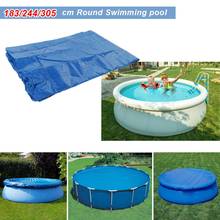 Capa para piscina à prova de chuva, capa azul redonda para piscina, durável para família, jardim, acessórios para piscina 2024 - compre barato