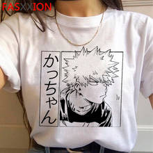 Camiseta de My Hero Academia Bakugou Boku No Hero Academia para hombre, camisa harajuku ulzzang kawaii, ropa para pareja tumblr 2021 2024 - compra barato