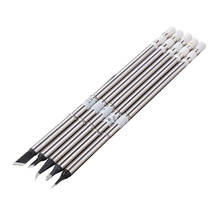 5PCS/Lot Handle Solder Iron Tip T12- K/BC2/KU/ILS/JL02 Black Stainless Steel Lead-free Welding Sting For Fx951 Soldering Station 2024 - buy cheap