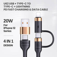 4 In 1 USB Type C Cable For Samsung S20 S10 Plus Xiaomi Fast Charging Wire Cord USB-C Charger Mobile Phone USB Type-C PD Cable 2024 - buy cheap