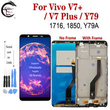 Pantalla LCD de 5,99 pulgadas con marco para Vivo V7+ montaje de digitalizador con Sensor táctil módulo LCD de repuesto V7 Plus Y79 pantalla del teléfono móvil 2024 - compra barato