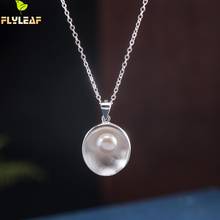 925 Sterling Silver Oval Pearl Necklace Women Original Handmade Lady Student Birthday Present Fine Jewelry Flyleaf 2024 - buy cheap