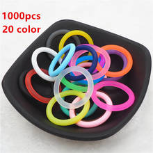 Chenkai 1000pcs silicone adapter O rings DIY Baby NUK MAM Pacifier Dummy Nursing Pendant Jewelry Sensory Toy Gift ID 21.5mm 2024 - buy cheap