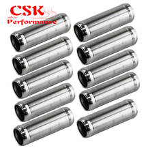 0.98'' 25mm Aluminum Hose Adapter Tube Joiner Pipe Coupler Connector 10PCS L=3'' 2024 - buy cheap