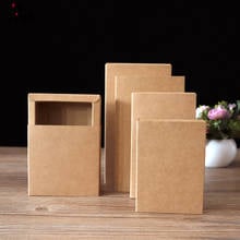 Brown Packaging Drawer Box For Gift, Kraft Paper Shoes Clothes Jewelry Sliding Gift Boxes Carton Folding Storage Box 2024 - buy cheap