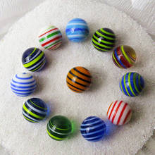 12pcs wholesale striped handmade small glass Marbles ball model aquarium garden decoration charms children puzzle game toys 18mm 2024 - buy cheap