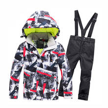 2019 детские лыжные костюмы Let's Go, комбинезон для мальчиков и девочек, ветрозащитные зимние штаны, лыжная куртка, зимние спортивные утепленные комплекты одежды 2024 - купить недорого