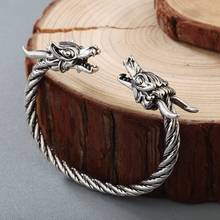 Brazalete de dragón vikingo para hombre y mujer, pulsera de estilo Punk, accesorios de vikingos, venta al por mayor, 10 Uds. 2024 - compra barato