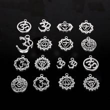 10pcs Fashion Antique Silver Plated Metal Yoga Charm Pendant for DIY Jewelry Making Bracelet Charms Necklace Earring Making 2024 - buy cheap
