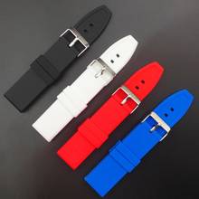 20/22/24 mm Silicone Sport Watch Band Solid Color Universal Watchband Wrist Belt Bracelet Strap Replacement Watch Accessories 2024 - buy cheap