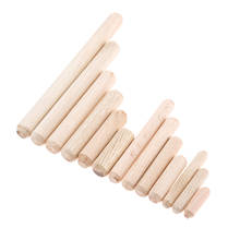 50-200 Pcs 20mm-100mm Wooden Dowel Cabinet Drawer Round Fluted Wood Craft Dowel Pins Rods Set Furniture Fitting 2024 - buy cheap