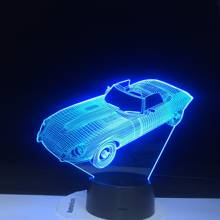 16 cores mudança decoração de casa luminária led carro forma luz usb 3d luminarias veículo noite luz do bebê sono lâmpada mesa 1466