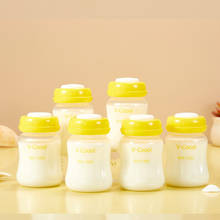 Baby Breast Milk bottle Storage carrying infant bottle Breast feeding mummy 6pcs/set breast pump milk Safety seal bottles BNA016 2024 - buy cheap