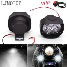 Lámparas Led impermeables para motocicleta, faro antiniebla de 10W con interruptor para Suzuki rm 85 125 250 rmx 250 rmz 250 450 drz 400 sm 2024 - compra barato