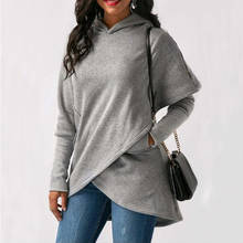 Women Hoodies Sweatshirts Autumn Winter Plus Size 3XL Solid Hooded Long Sleeve Female Pullovers Pocket Casual Lady Hoodie 2020 2024 - buy cheap