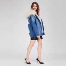 2019 New Fresh Style Raccoon Fur Collar Fox Fur Liner High Quality Fur Coat Fashionable Beautiful Coat Natural Fur Parka Coat 2024 - buy cheap