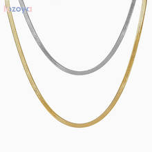 LOZOYA Wholesale 925 Sterling Silver 4.5MM Thick Gold Snake Chain Choker Necklace  Bulk Factory Price Luxury Jewelry Rock Punk 2024 - buy cheap