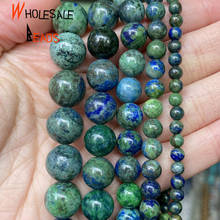 4/6/8/10/12mm Natural Lapis Lazuli Malachite Stone Beads Round Beads For Jewelry Making Diy Bracelets Necklace Accessories 15" 2024 - buy cheap