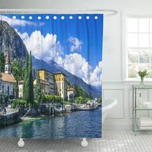 Lake Scenic Landscapes of Lago Di Como Cadenabbia Italy Shower Curtain Waterproof Polyester Fabric 60 x 72 Inches with Hooks 2024 - buy cheap