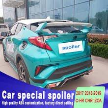 Novo design de alta qualidade abs spoiler para toyota C-HR chr izoa grande spoiler 2017 2018 2019 spoiler traseiro tronco lábio por pintura diy 2024 - compre barato