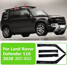 Car Windows Vent Visor Deflectors Hatchback Protection Wind Guard Sun Rain Visors Cover For Land Rover Defender 90 110  2020-21 2024 - купить недорого