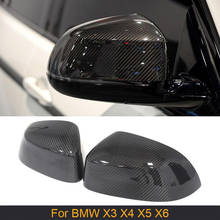 Carbon Fiber Car Rearview Mirror Covers For BMW X3 F25 X4 F30 F20 X5 F15 X6 F16 2014-2018 Side Mirror Covers Caps Shell Replace 2024 - buy cheap