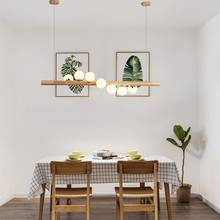 Solid wood magic bean Pendant Lights Modern Nordic Simple Dining room Coffee Shop Bar LED G4 Bulb Home Hanging lamp Luminaire 2024 - buy cheap