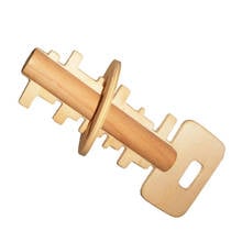 Classical Funny Kong Ming Lock Toys Unlock Puzzle Key Wooden Toy Kids Educational Montessori Materials Toys For Children Adult 2024 - buy cheap