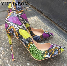 Women Shoes Stiletto 2019 Autumn Brand Shoes Woman High Heels Womens Lady Pumps High Heel Shoe Ladies Shoes Snake Printed shoes 2024 - buy cheap