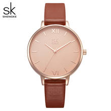 Shengke женские часы люксовый бренд наручные часы кожа женские часы модные женские Женева Кварцевые часы Relogio Feminino Новый SK 2024 - купить недорого