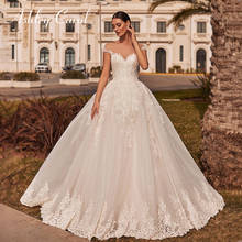 Ashley Carol A-Line Wedding Dress 2022 Delicate Beading Appliques Sweetheart Bride Backless Lace Up Shiny Princess Bridal Gown 2024 - buy cheap