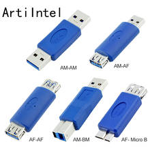 USB 3,0 мужчина к мужчине M-M переходник адаптер USB адаптер для конвертер передачи данных AM-AM USB удлинитель 2024 - купить недорого