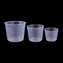 3PCS 200ml 100ml 50ml Measuring Cup Beakers Kitchen Tools Accessories Labs Plastic Graduated Measuring Cup 2024 - buy cheap