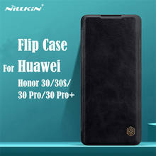 Чехол-книжка Nillkin Qin для Huawei Honor 30 Pro 30 Pro +, кожаный, с отделением для карт 2024 - купить недорого