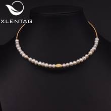 Xlenag Natural Freshwater White Pearl Open Collar Necklace Gift For Family Friendspersonalized Simplicity Jewelry Joyas Gn0220 2024 - buy cheap