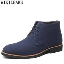 Botas masculinas estilo oxford, sapatos para homens 2024 - compre barato