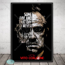 Marlon Brando The Godfather Movie Poster Wall Art Motivational Quotes Canvas Painting Posters and Prints for Room Home Decor 2024 - buy cheap