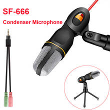 Microphone for Computer 3.5mm Cable Stereo Microfone for Podcast Singing Recording Mic With Desktop Tripod for Phone 2024 - buy cheap