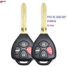 Keyecu 2pcs for Toyota Venza Corolla Avalon 2010 2011 2012 2013 Remote Control Car Key Fob 4 Buttons 315MHz G Chip FCC GQ4-29T 2024 - buy cheap