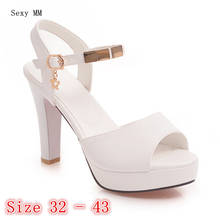 Summer Pumps Women Peep Toe High Heels Platform Gladiator Sandals Party Woman High Heel Shoes Plus Size 32 33 - 40 41 42 43 2024 - buy cheap