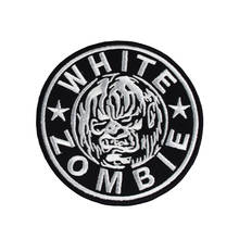 White Zombie Heavy Metal Band Music Badge Embroidery Patch Rock Punk Theme Sticker Applique for Iron on Patch Tshirt Accessories 2024 - buy cheap