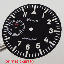 Parnis-Reloj de cuerda manual, 38,9mm, esfera negra, ETA 6497, D109 2024 - compra barato