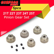 SURPASS HOBBY 48DP 3.175MM 21T 22T 23T 24T 25T Pinion Gear Set for 1/10 RC Off-road Buggy Monster Truck 3.175mm Shaft Motor 2024 - buy cheap