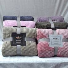 Throw Blanket Flannel Fleece Soft Winter Warm Fluffy Grid Large Thick Bed Sheet For Travel Car Sofa Bedroom Decor 100x150CM 2024 - buy cheap