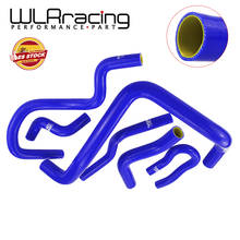 WLR RACING -Blue & yellow Silicone Kit Mangueira Do Radiador para HONDA CIVIC SOHC D15 D16 EG EK 92-00 6pcs com logotipo WLR-LX1303C-QY PQY 2024 - compre barato