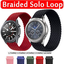 Alças de nylon trançadas, para samsung galaxy watch 3 45mm 41mm 46/42mm/active 2 40mm 44 gear s3 20mm 22mm, laço solo para huawei gt/2/2e 2024 - compre barato