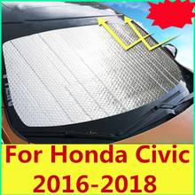 Protetor solar para carro, acessórios para honda civic 2006-2011 10th gen sedan, proteção solar, peças especiais para automóveis 2024 - compre barato