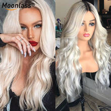 Moonlass 613 Blonde Lace Front Human Hair Wigs Long Remy Wave Wig Plucked Brazilian Human hair With Transparent Closure 2024 - buy cheap