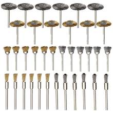 36Pcs Brass Steel Wire Brush Polishing Wheels Full kit for Dremel Rotary Tools 2024 - buy cheap